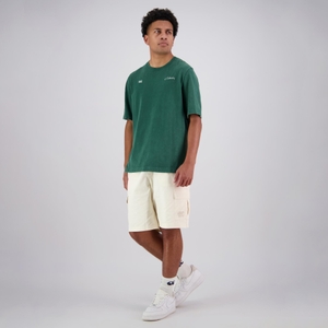 MENS CCC SCRIPT WASHED T-SHIRT GREEN