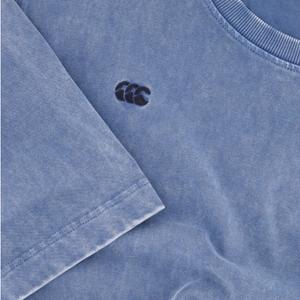 MENS CCC SCRIPT WASHED T-SHIRT BLUE