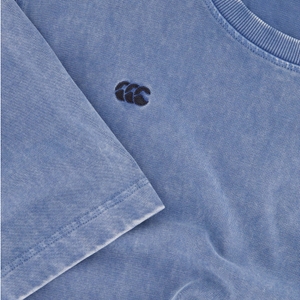 MENS CCC SCRIPT WASHED T-SHIRT BLUE