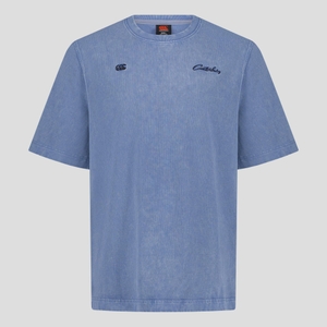 MENS CCC SCRIPT WASHED T-SHIRT BLUE