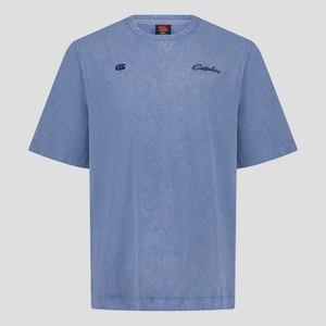 MENS CCC SCRIPT WASHED T-SHIRT BLUE