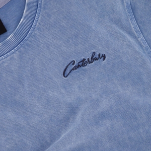 MENS CCC SCRIPT WASHED T-SHIRT BLUE