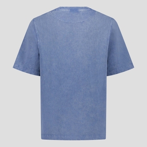 MENS CCC SCRIPT WASHED T-SHIRT BLUE