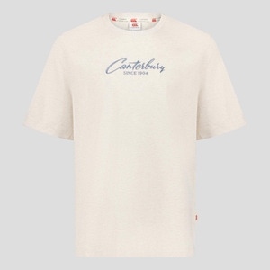 MENS HERITAGE SCRIPT T-SHIRT BIRCH