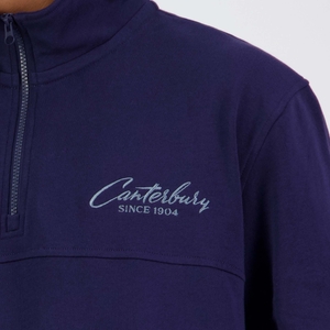 MENS HERITAGE QUARTER-ZIP SWEATER PEACOT