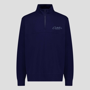 MENS HERITAGE QUARTER-ZIP SWEATER PEACOT