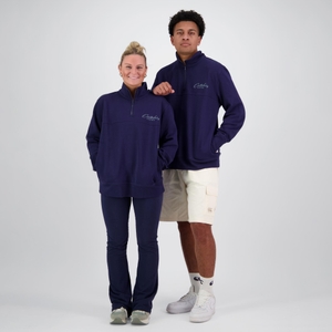 MENS HERITAGE QUARTER-ZIP SWEATER PEACOT