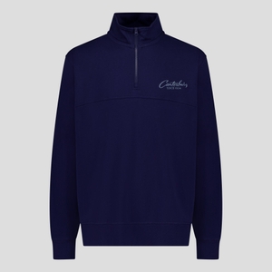 MENS HERITAGE QUARTER-ZIP SWEATER PEACOT