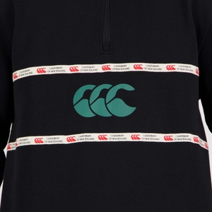 MENS HERITAGE QUARTER-ZIP SWEATER BLACK