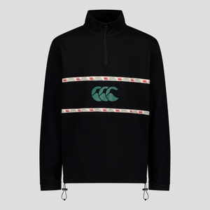 MENS HERITAGE QUARTER-ZIP SWEATER BLACK