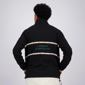 MENS HERITAGE QUARTER-ZIP SWEATER BLACK