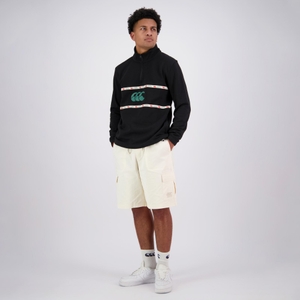 MENS HERITAGE QUARTER-ZIP SWEATER BLACK