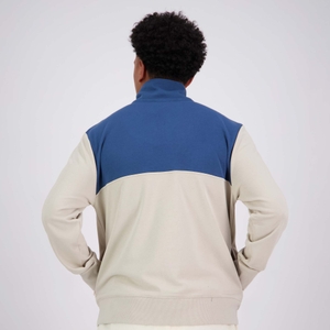 MENS CCC QUARTER-ZIP SWEATER SILVER