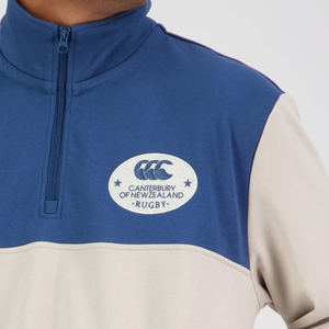 MENS CCC QUARTER-ZIP SWEATER SILVER