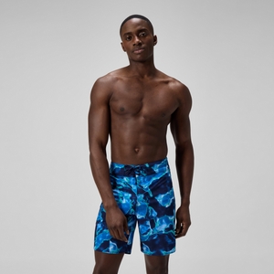 Men's Lookout Printed 45cm Boardshorts Blue