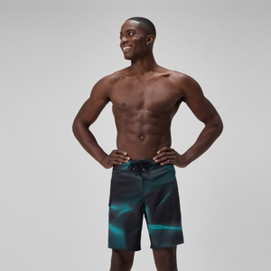 Men's Lookout Printed 45cm Boardshorts Dark Green