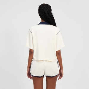 Das bauchfreie Valeti Shirt für Damen Cremeweiss