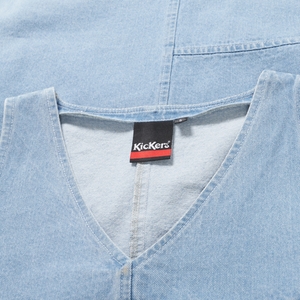 Adult Womens Kickers Classic Denim Mini Dress Blue
