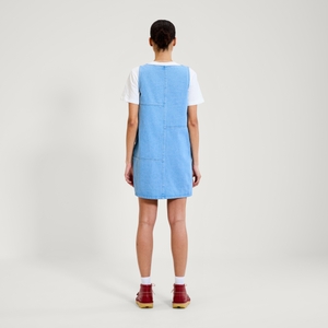 Adult Womens Kickers Classic Denim Mini Dress Blue