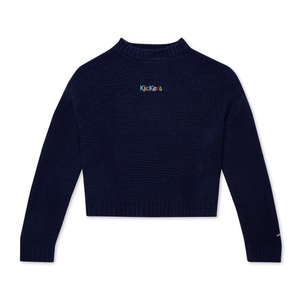 KICKERS WRK-KIK CTN NIT BOT NEK WID SL AF NAVY - XS