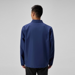 Blouson léger d’équipe tissé unisexe bleu marine