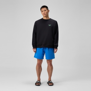 Unisex Team Event Fleece Crew Neck Black