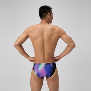 Herren Club Training Badehose mit Print Violett