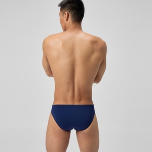 Slip de bain Homme uni bleu marine