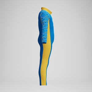 Combinaison protection UV Bébé Garçon Learn to Swim bleu/jaune