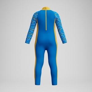Combinaison protection UV Bébé Garçon Learn to Swim bleu/jaune