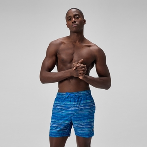 Herren Redondo Edge Badeshorts 40 cm mit Print Blau