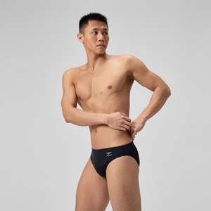 Slip de bain Homme uni noir