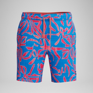 Short de bain Homme Redondo Edge 45 cm imprimé orange/bleu