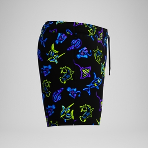 Maillot de bain à imprimé bleu marine de 14 po Redondo Edge pour hommes