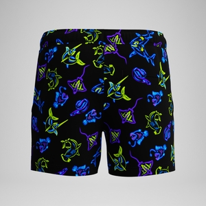 Maillot de bain à imprimé bleu marine de 14 po Redondo Edge pour hommes