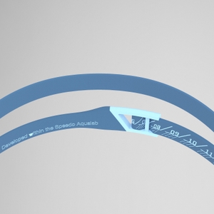Lunettes de natation Adulte Fastskin Hyper Elite à effet miroir bleu/argent