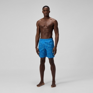 Men's Xpress Lite Allover 45cm Swim Shorts Blue/Green