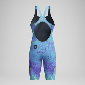 Combinaison partielle Femme Fastskin HyperSpark dos ouvert bleu/violet
