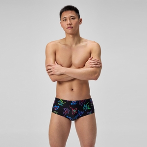 SPEEDO ML PRINTED 13.5CM BRIEF BLACK - 38