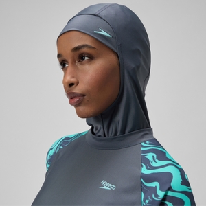 Damen dreiteiliges Schwimm-Set Grau/Grün