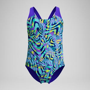 SPEEDO DIGI ALV SPBK BLUE/PURPLE - 9-10