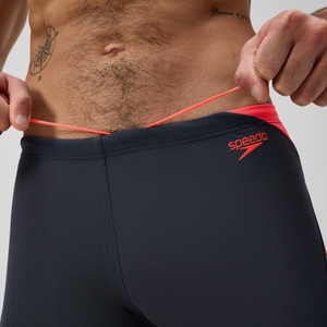 Herren Hyperboom Splice Aquashorts Grau/Orange