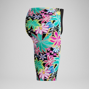 Herren Club Training Schwimmhose mit Print Schwarz/Grün