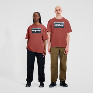 BERGHAUS U TWISTED SKIES TEE ORG/ORG - S
