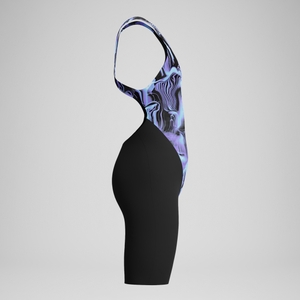 Combinaison partielle Fille Fastskin Endurance+ Max dos ouvert noir/bleu
