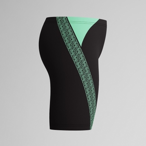 Jungen Hyperboom Splice Schwimmhose Schwarz/Grün