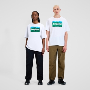BERGHAUS U TWISTED SKIES TEE WHT/WHT - L
