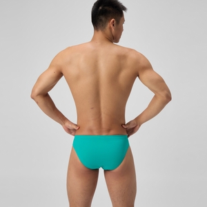 Caleçon d’entraînement vert uni pour hommes