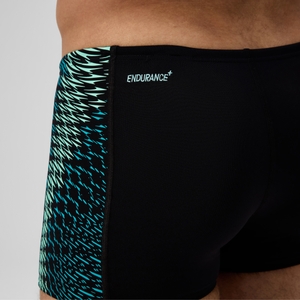 Men's Endurance+ MAX Tech Panel Aquashort Black/Turquoise