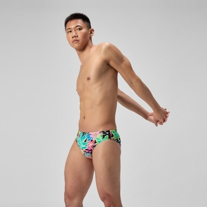 Men's Club Training Printed Brief Green